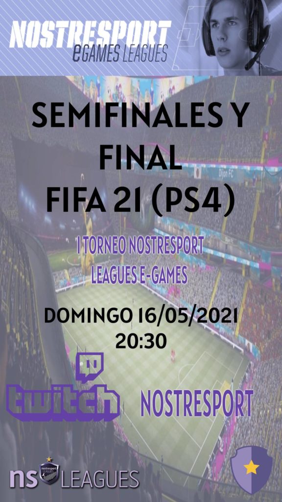 Cartel Semifinal y Final I Torneo FIFA 21