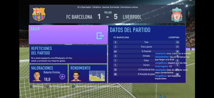 Resultado Final I Torneo FIFA 21