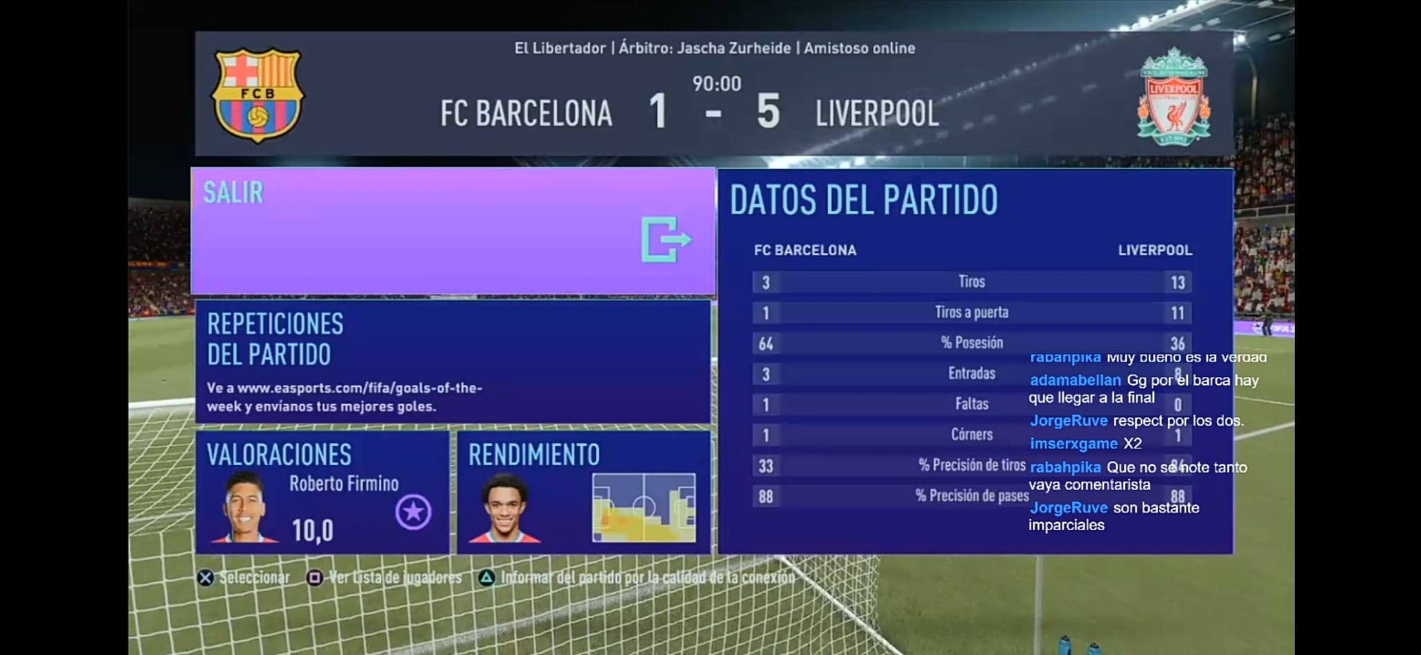 Resultado Final I Torneo FIFA 21